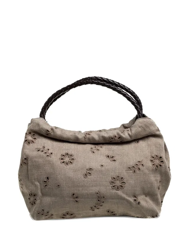 Furla floral-pattern shoulder bag - women - Leather/Canvas - One Size - Neutrals in Canvas from Farfetch