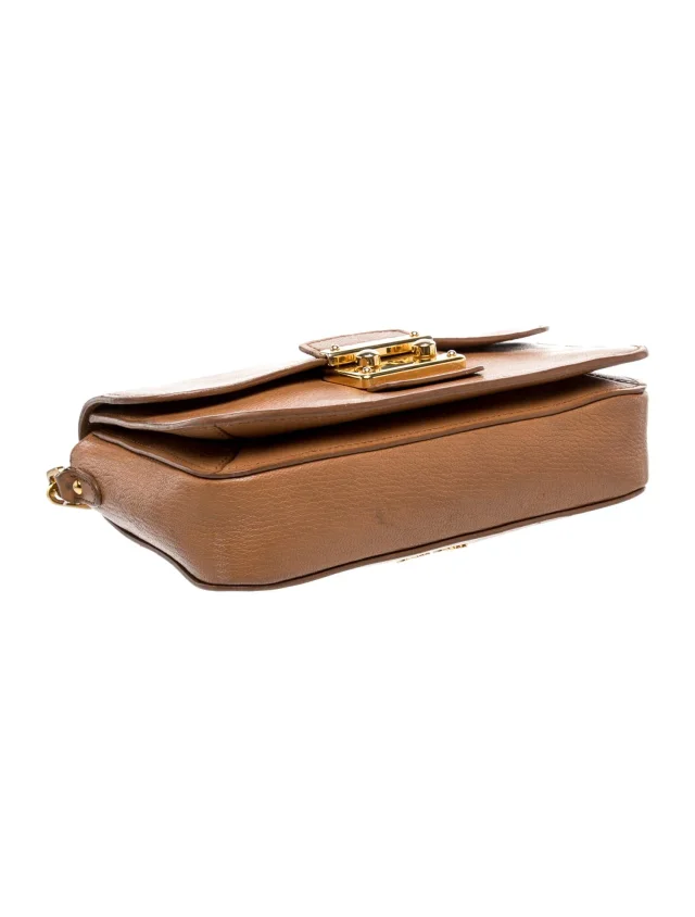 Miu Miu Goat Leather Crossbody Bag in brown|red Goatskin from The RealReal, photo 5 of 6