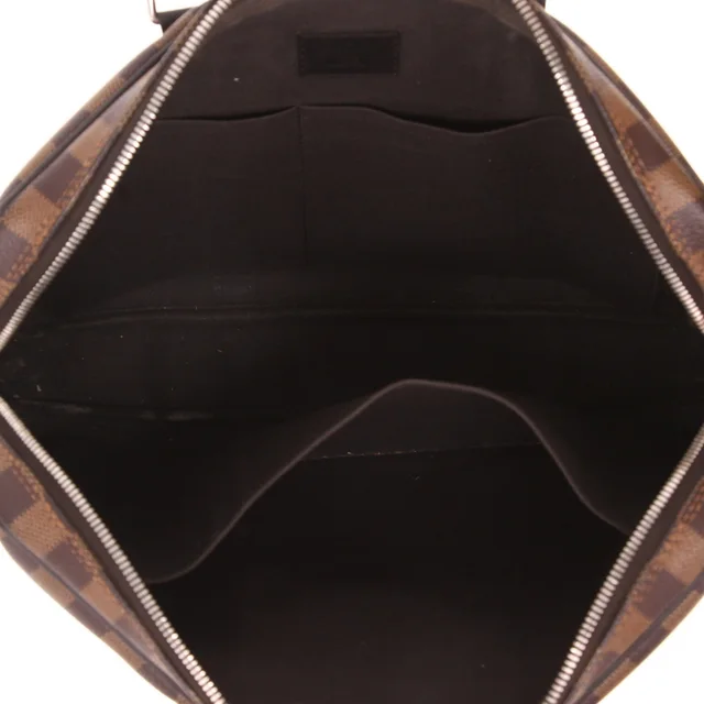 Louis Vuitton briefcase in Ebène Damier canvas and brown leather in Brown Canvas from Collector Square, photo 4 of 4