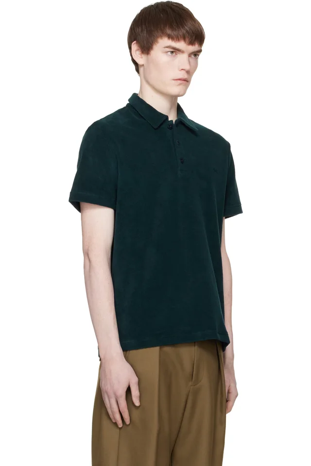 A.P.C. Navy Julian Polo, photo 2 of 4 from SSENSE