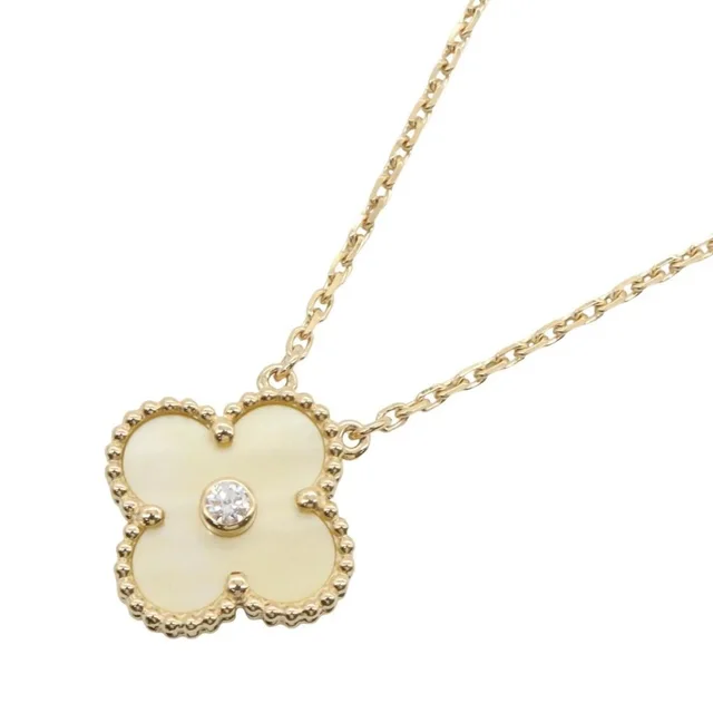 Van Cleef & Arpels Vintage Alhambra Yellow Mother-Of-Pearl 1pd Necklace Jewelry 18k (Yellow Gold) Diamond Women's… in multicolor from Grailed