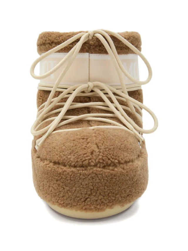 Moon Boot icon low camel fleece boots, photo 2 of 2 from FARFETCH