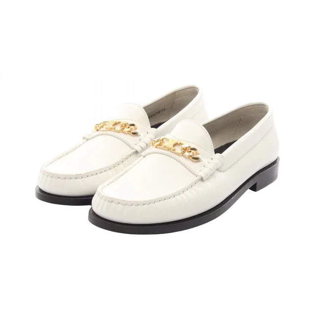Celine Loafers Triomphe Leather in Leather from The Reluxe