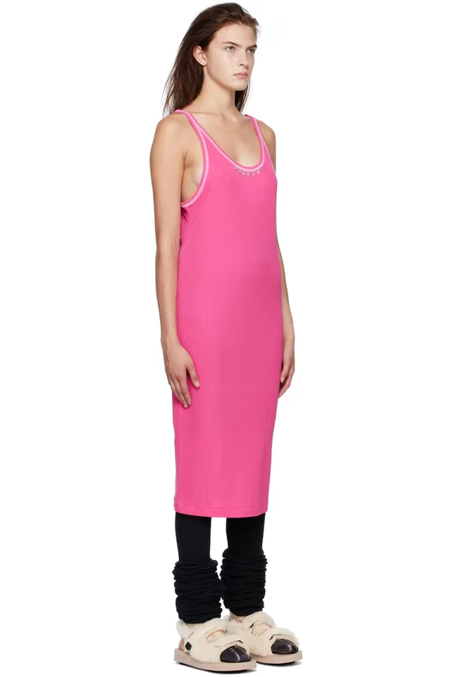 doublet Pink Rib Minidress, photo 2 of 4 from SSENSE