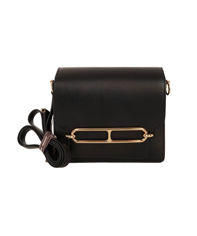 Hermès Roulis Small Bag in Black Evergain in Black from Luxury Promise