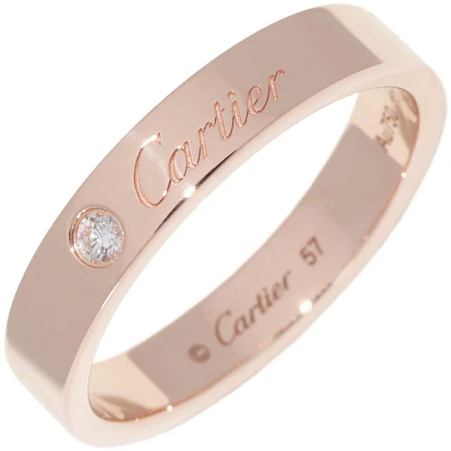 C de Cartier Au750 Diamond Ring Size 57 from LuxUness