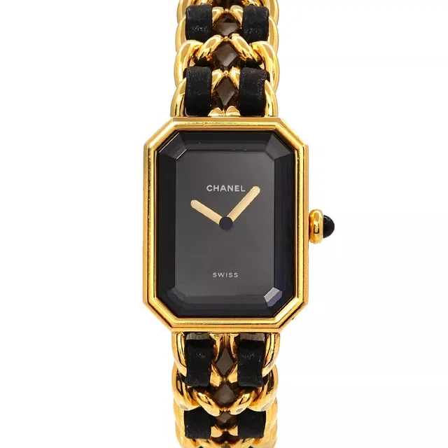 Chanel Premiere Size S H0001 Vintage Quartz Black Dial Ladies Watch 90249098 in Black Leather from Luxury Promise