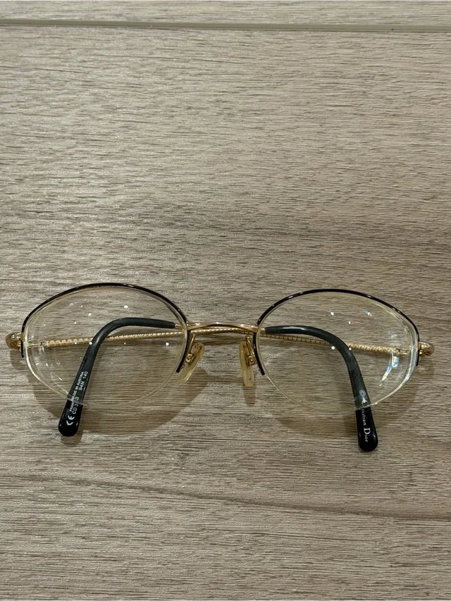 Dior Cd 3543 Gold Oval Eyeglasses Vintage 94n 140 Frames Only in gold from Poshmark