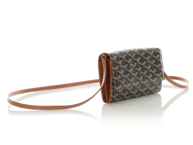 Goyard Black and Brown Varenne Wallet on Chain in Black Canvas from Ann's Fabulous Finds, photo 5 of 9