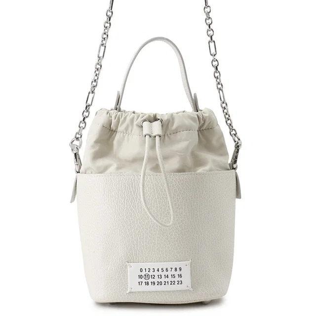Maison Margiela 5AC Bucket Bag WhiteS61WG0035 Leather Nylon in Nylon from GALLERY RARE