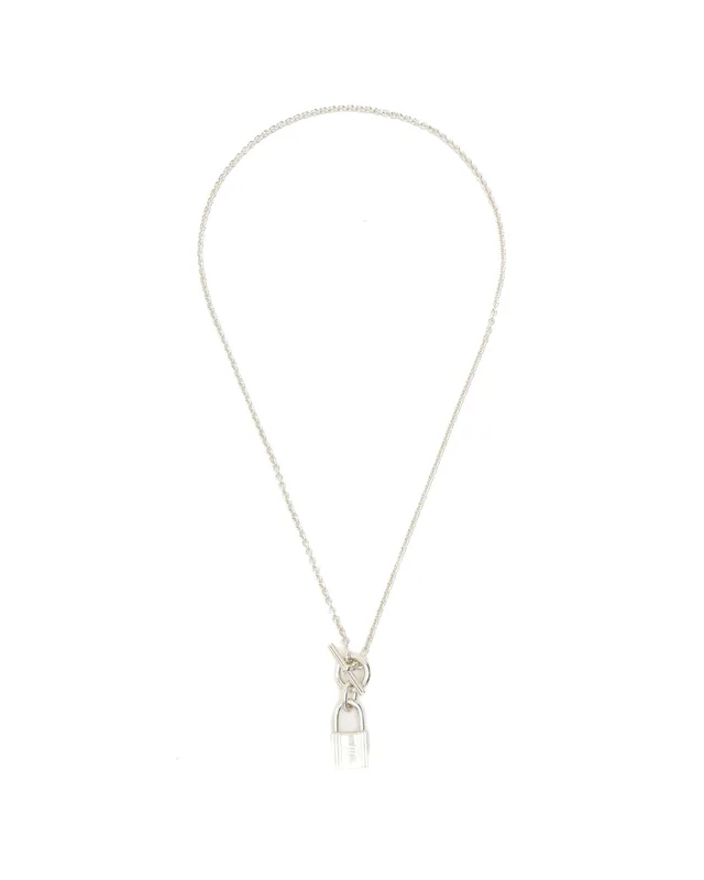 Hermès Kelly Cadena Silver Necklace in Silver from A Retro Tale, photo 2 of 2