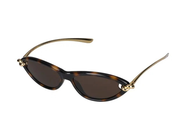 Bottega Veneta Bv1390s Sunglasses — Tortoiseshell Injected from HEWI