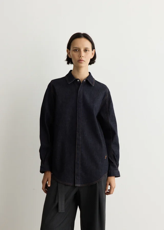 Jacquemus La Chemise Amelo De-Nimes in Blue from Incu, photo 1 of 1