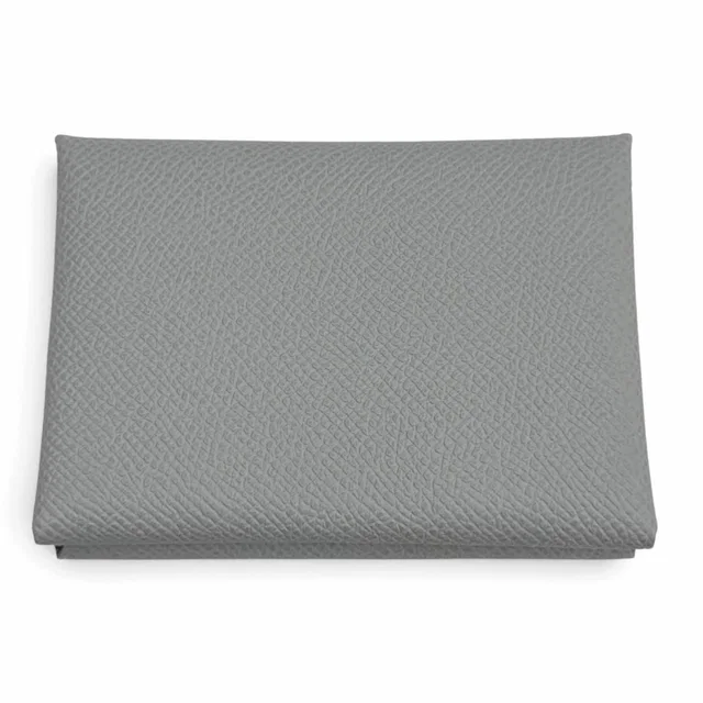 Hermès Calvi Duo Gray Pantin Veau Epsom Sellier Bifold Wallet in Grey Epsom leather from The Reluxe