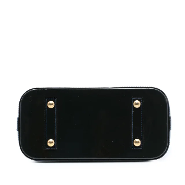 Green Louis Vuitton Monogram Vernis Alma PM Handbag in Green Leather from Designer Revival, photo 2 of 2