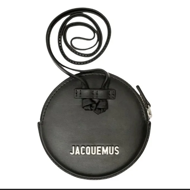 Jacquemus Le Porte Cartes Leather Small Round Coin Purse Wallet Black in black Leather from Poshmark