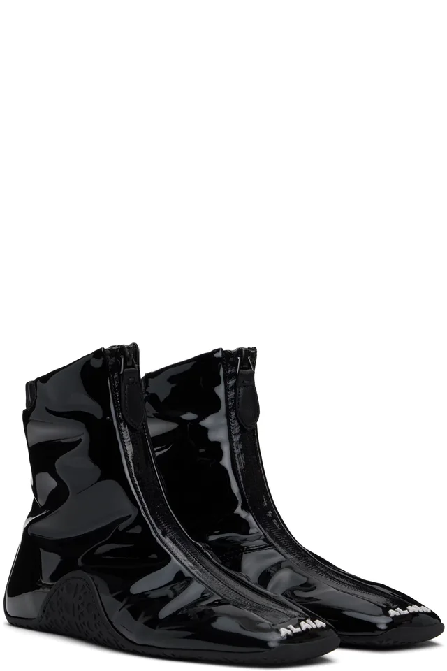 ALAÏA Black 'La Sneaker' Sneakers, photo 4 of 4 from SSENSE