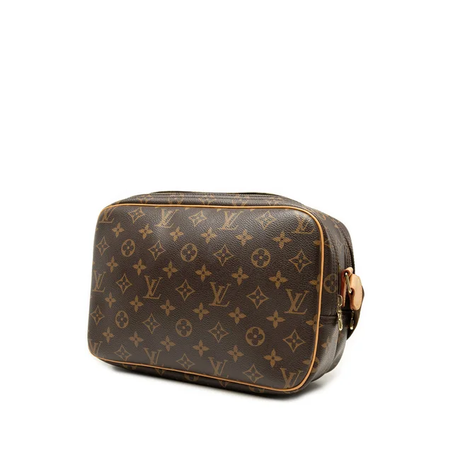 Brown Louis Vuitton Monogram Reporter PM Crossbody Bag in Brown Coated canvas from Designer Revival, photo 2 of 2