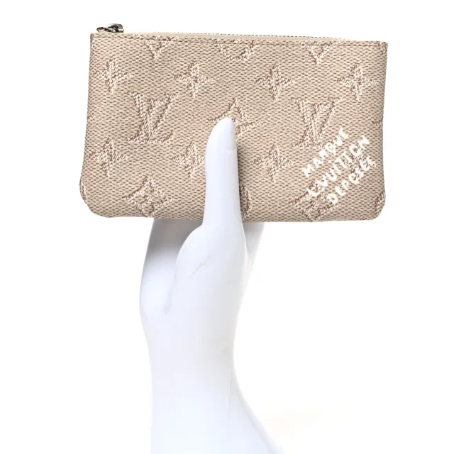 Louis Vuitton Monogram Heritage Key Pouch S Beige in Beige Coated canvas from FASHIONPHILE, photo 2 of 6