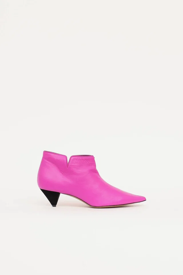 Celine Leather Ankle Boot in Leather from VSP Consignment