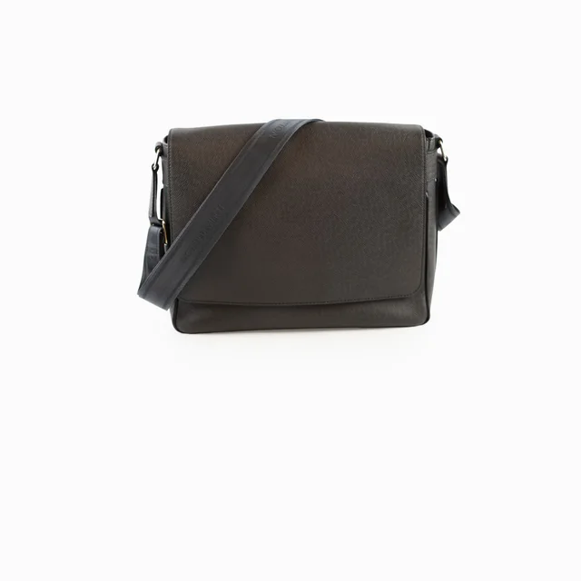 Louis Vuitton Roman MM Messenger Taiga Leather Dark Grey in Grey Leather from The Purse Affair