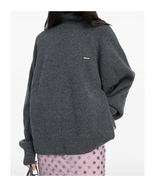 ROTATE knit highneck sweater grey, photo 5 of 5 from SENSER