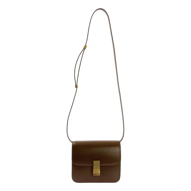 Celine Classic Box Small Shoulder Bag Brown in Brown from The Reluxe