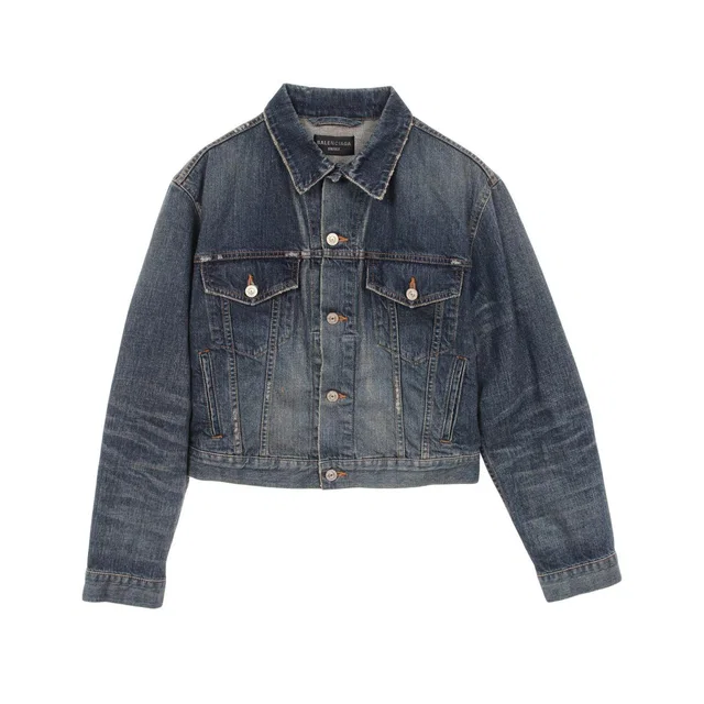 Balenciaga Cotton Denim Jacket in Denim from LuxUness
