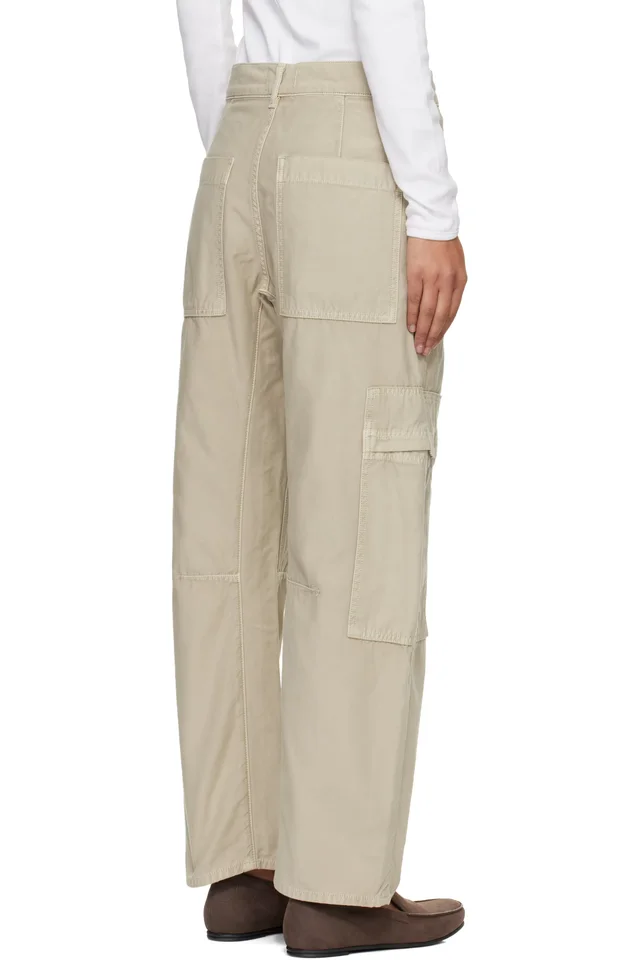 Citizens of Humanity Beige Marcelle Cargo Pants, photo 3 of 4 from SSENSE
