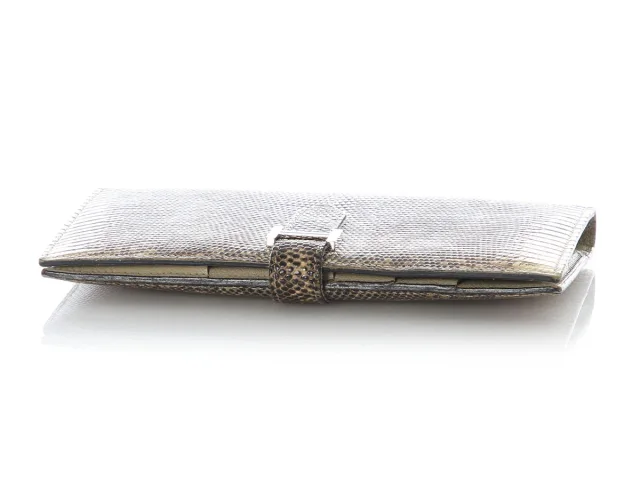 Hermès Ombré Lizard Long Béarn Wallet in Lizard from Ann's Fabulous Finds, photo 6 of 9
