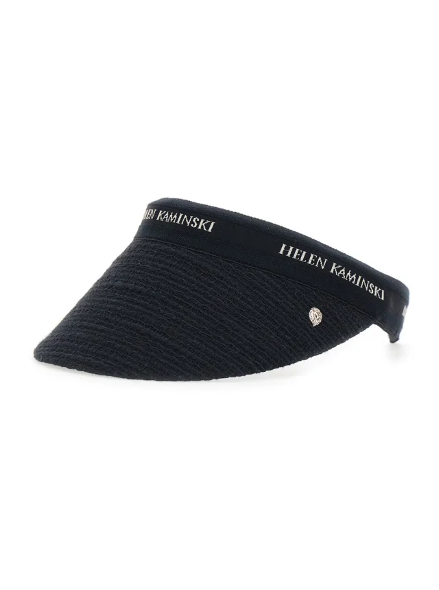 Helen kaminski 'Carter' Black Hat with Wide Brim with Logo in Cotton Women in Black 70% Cotton 30% Polyester from Gaudenzi Boutique, photo 1 of 1