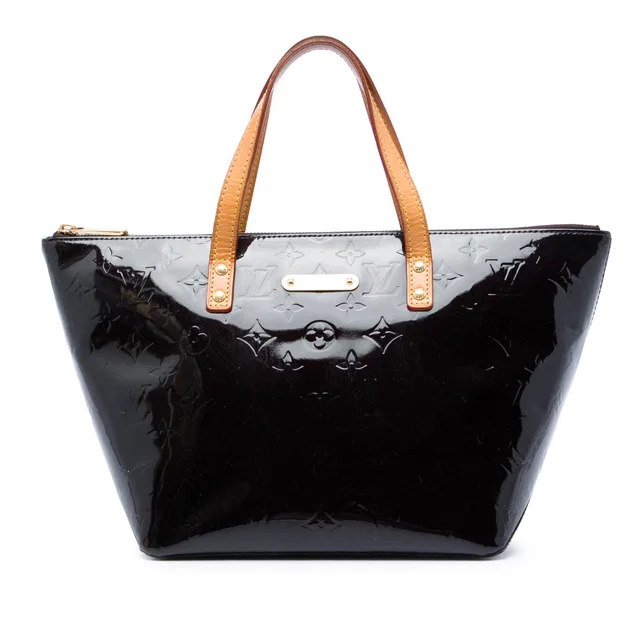 Purple Louis Vuitton Monogram Vernis Bellevue PM Handbag in Purple Leather from Designer Revival