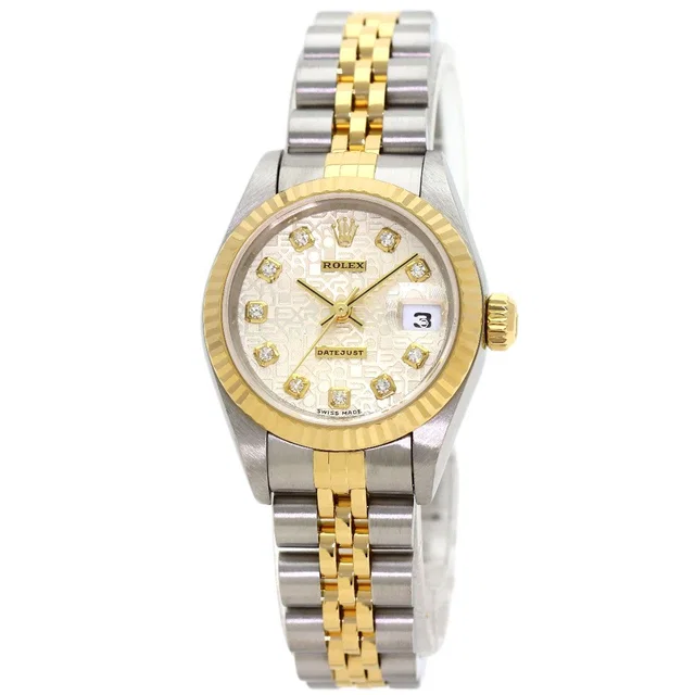 Rolex Datejust Diamond Watch SS Yellow Gold 18K in Yellow from The Reluxe