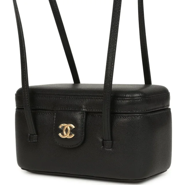 Chanel Preppy Coco Long Vanity in Black Caviar leather from Madison Avenue Couture, photo 5 of 10