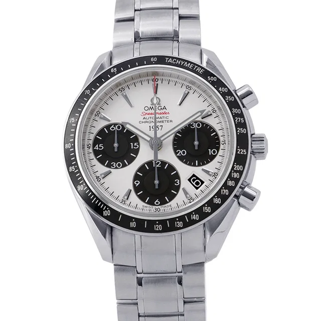 Omega Speedmaster Date Japan Limited Edition (2009 pieces) W40mm Stainless Steel White… in White from GALLERY RARE
