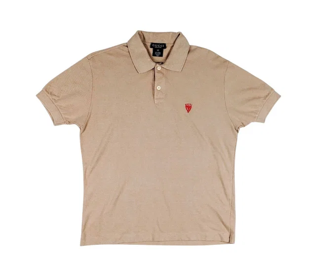 Gucci Vintage Brown Polos Made In Italy, Men's (Size XS) in brown|red from Grailed