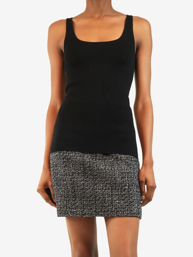 TOTEME Black knit tank top - size S in Black from Sign of the Times