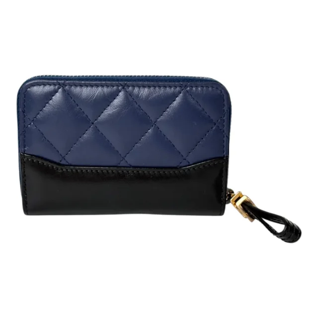 Chanel CC Blue Zipped Coin Purse Wallet in Blue from Luxury Promise, photo 2 of 6