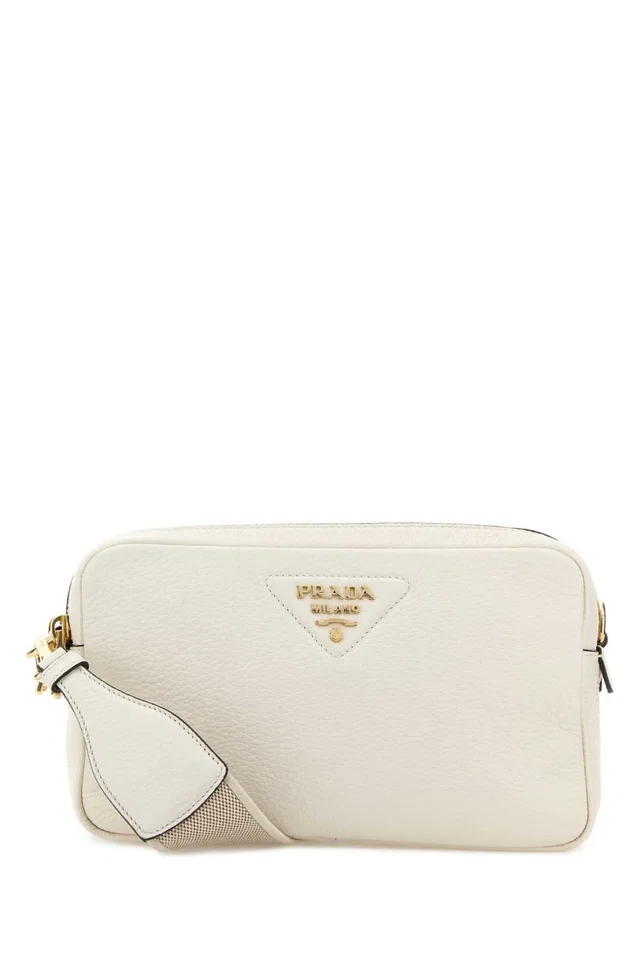 Prada Crossbody Bag — White in White Calfskin from HEWI