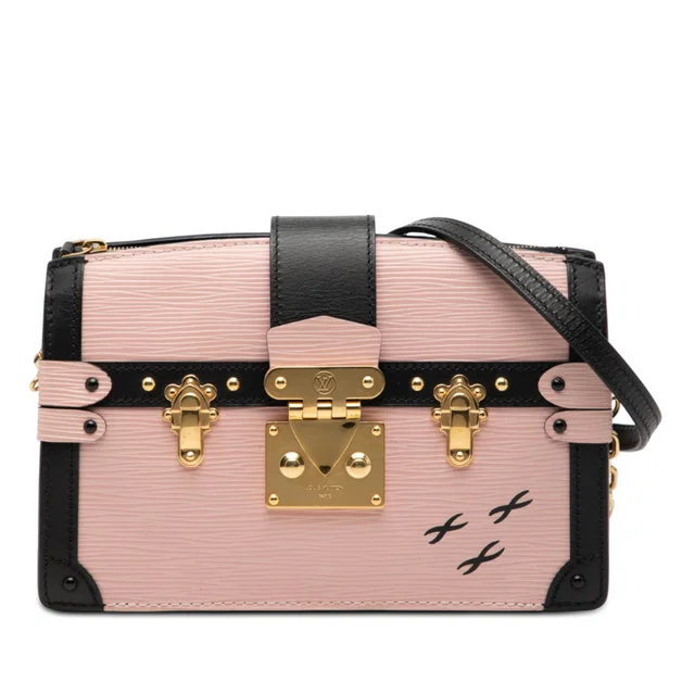 Pink Louis Vuitton Epi Trunk Clutch Crossbody Bag in Pink Leather from Designer Revival, photo 1 of 1