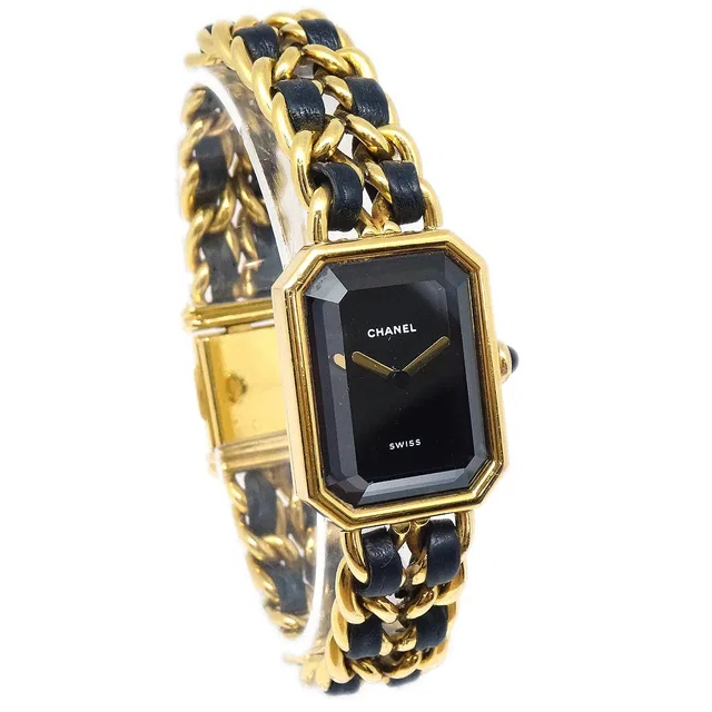 Chanel Premiere Watch #L in Leather from AMORE Vintage Tokyo