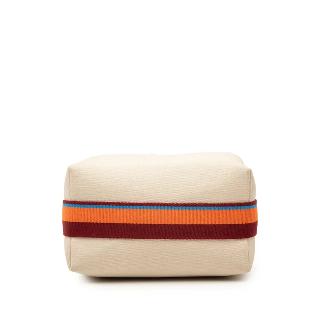 Brown Hermès Small Toile Bride A Brac H Pavillon Case Vanity Bag in Brown Canvas from Designer Revival, photo 2 of 2