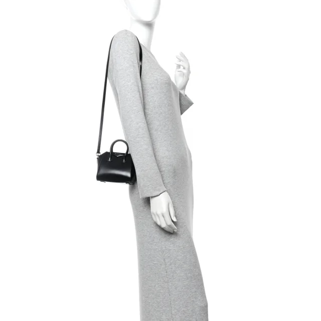 Givenchy Shiny Lord Calfskin Micro Antigona Black in Black Calfskin from FASHIONPHILE, photo 2 of 10