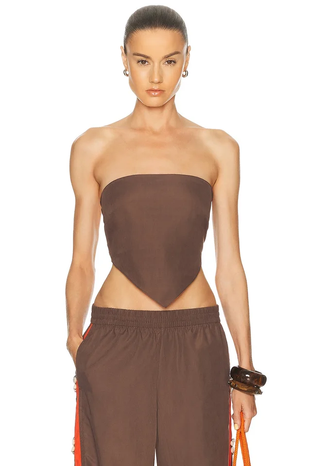 Eliou Brazilia Top in Brown from FWRD, photo 1 of 1