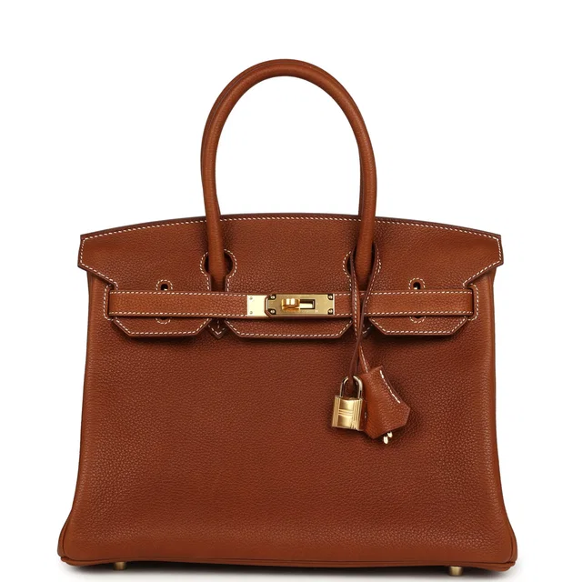 Hermès Birkin 30 Fauve Barenia Faubourg Gold Hardware in Calfskin from Madison Avenue Couture