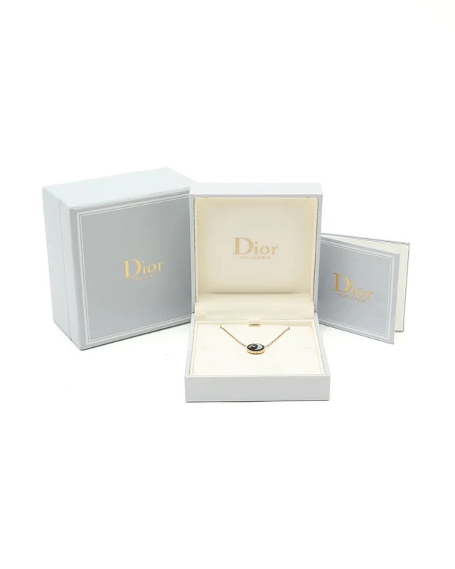 Dior Rose Celeste 18kt Gold Necklace in Pink from A Retro Tale, photo 2 of 7
