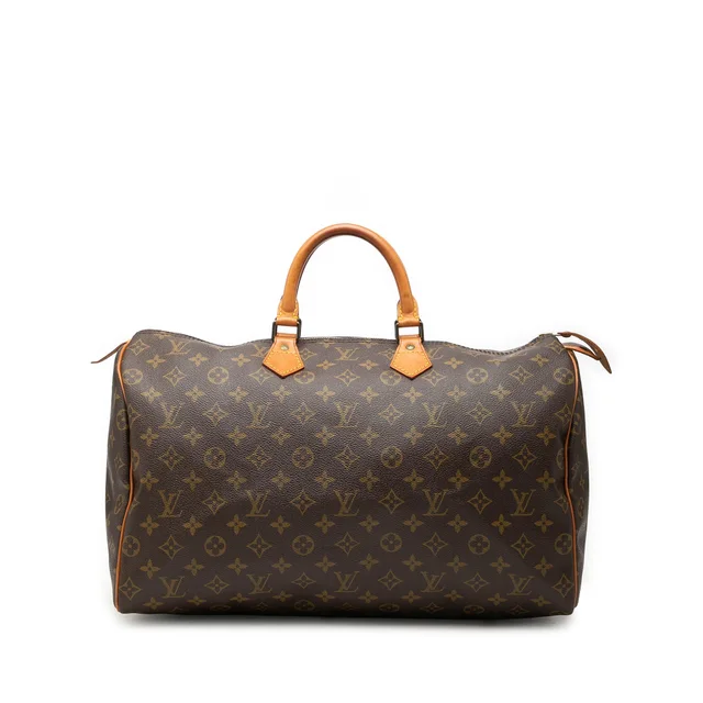 Brown Louis Vuitton Monogram Speedy 40 Boston Bag in Brown Coated canvas from Designer Revival, photo 1 of 1