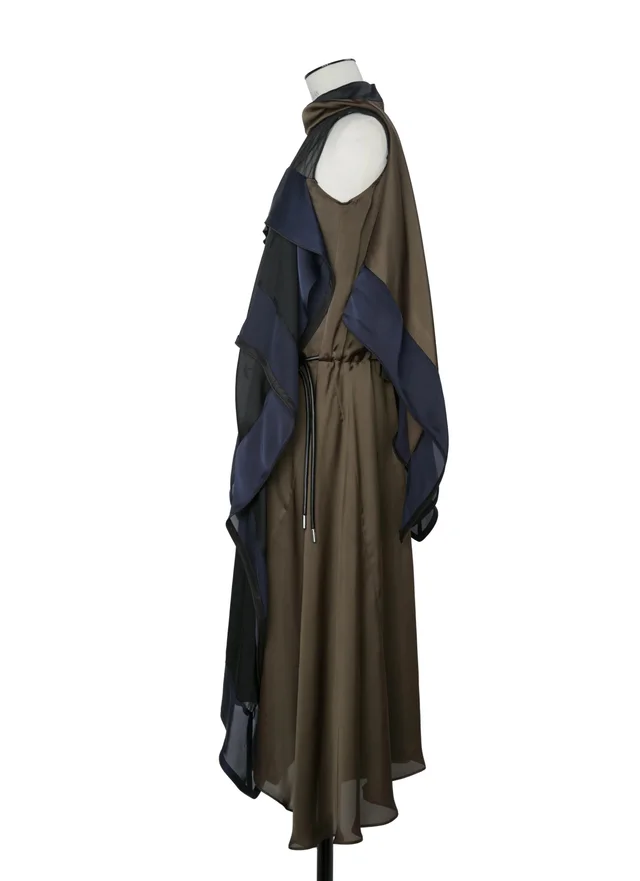 Sacai ruffled layered-design asymmetric dress, photo 4 of 6 from SENSER