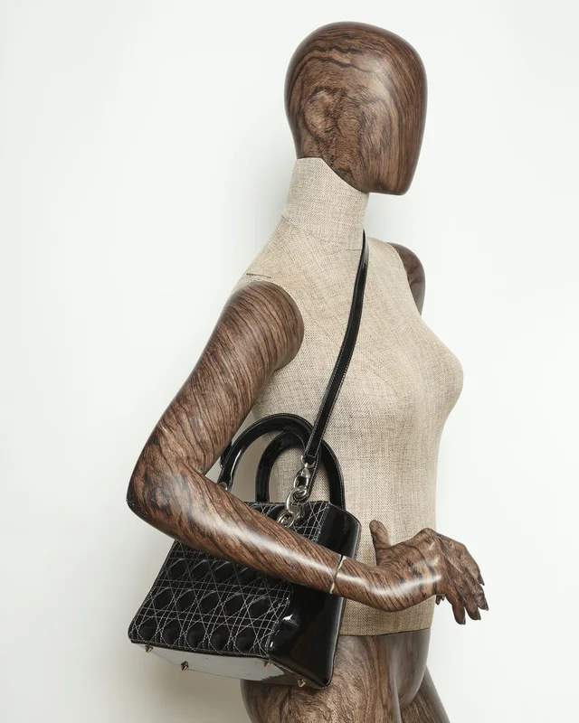Medium Cannage Metallic Soft Lady Dior Bag in Leather from A Retro Tale, photo 12 of 12