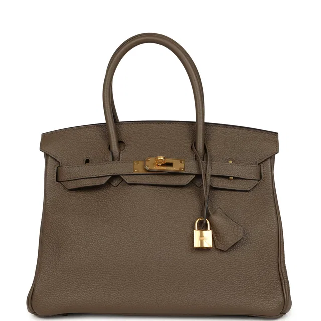 Hermès Birkin 30 Taupe Togo Gold Hardware in Taupe Togo leather from Madison Avenue Couture